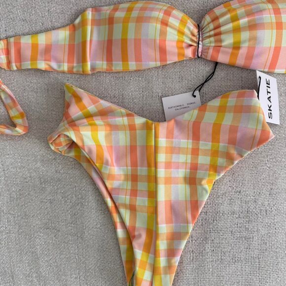Skatie Swim Bikini Set XS Suva Plaid - Picture 4 of 6